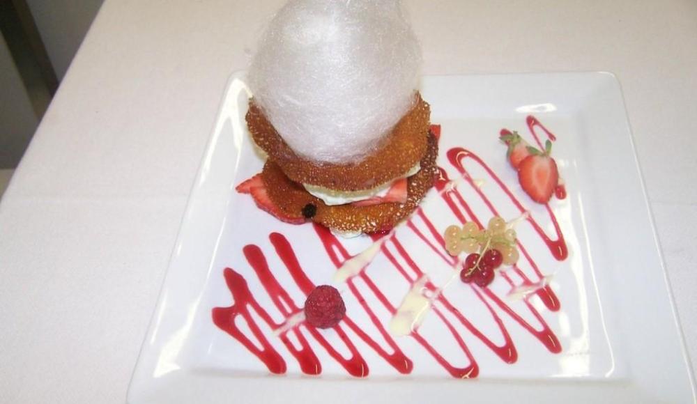 dessert aux fruits rouges